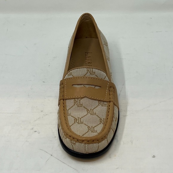 Ralph Lauren Camel Signature Fabric With Oiled C Bree Beige Women's 7B VTG NEW - Picture 4 of 16